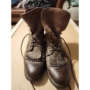 WOMENS 11.5 B Rugged Brown ARIAT # 33525 Heritage Lacer Roper Western Boots